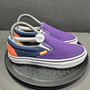 Womens Sz 7.5 Purple Vans Classic Canvas Slip On Shoes